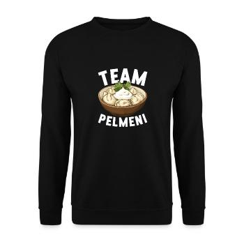 Pelmeni Russian Cuisine - Unisex Sweatshirt - black - Front - Alina (178cm) & Michal (187cm)