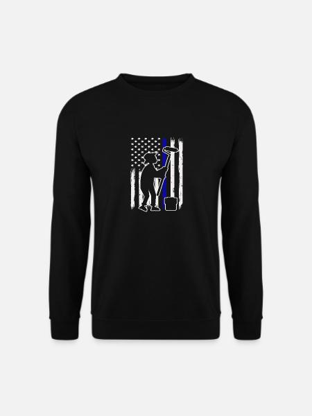 Painter Flag Silhouette Creative - Unisex Sweatshirt - black