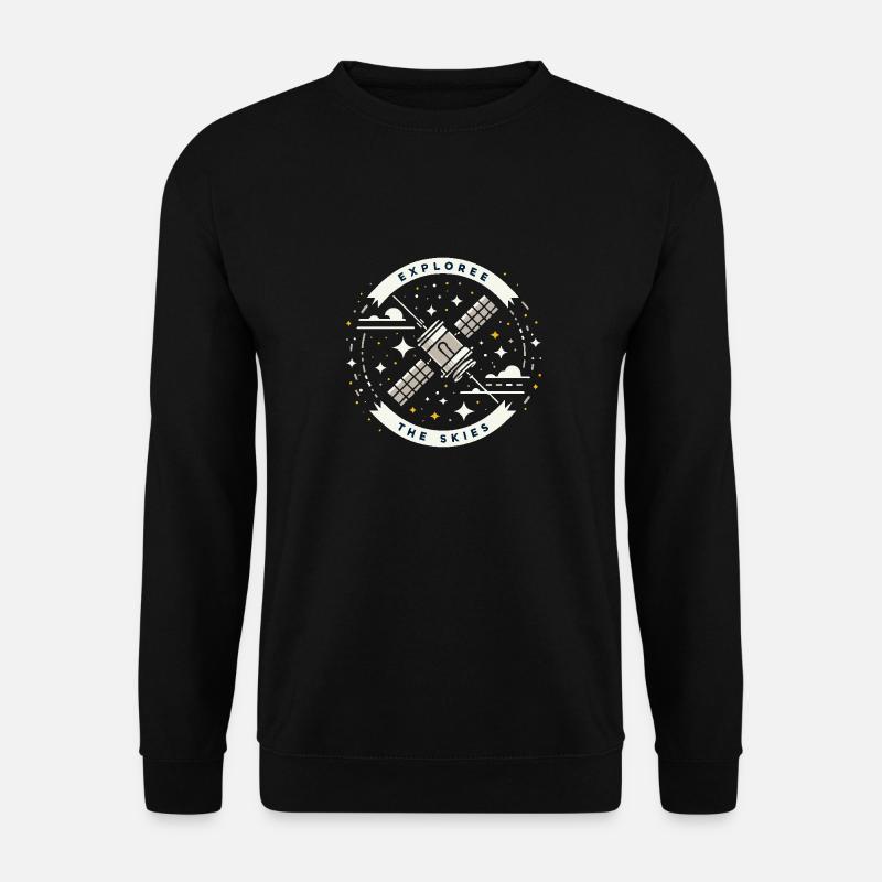 EXPLOREE THE SKIES - Unisex Sweatshirt - black