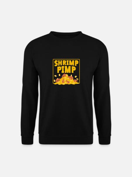 Shrimp Pimp: Crab and Gold - Unisex Sweatshirt - black
