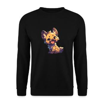 Hyena Hyena - Unisex Sweatshirt - black - Front - Alina (178cm) & Michal (187cm)