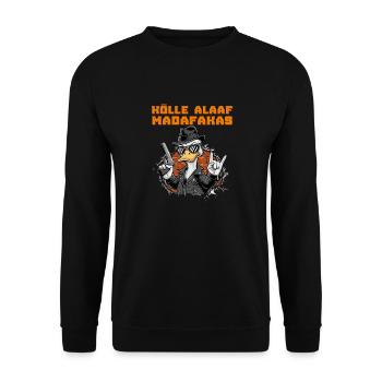 KÖLLE ALAAF MADAFAKAS Lustiges Entenkostüm Kölner - Unisex Pullover - Schwarz - Vorne - Alina (178cm) & Michal (187cm)