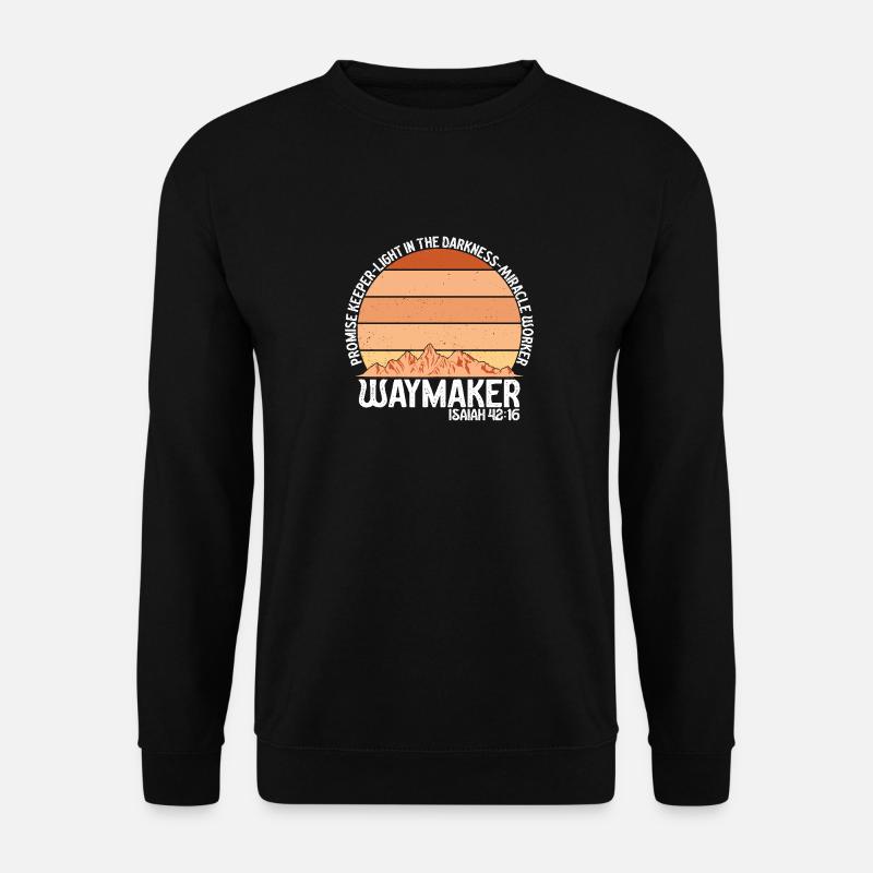 Wegweiser, Versprechenshüter, Wundertäter - Unisex Pullover - Schwarz