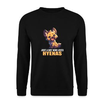 Hyena Hyena - Unisex Sweatshirt - black - Front - Alina (178cm) & Michal (187cm)