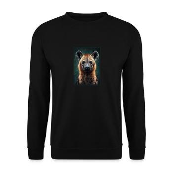 Hyena Hyena - Unisex Sweatshirt - black - Front - Alina (178cm) & Michal (187cm)