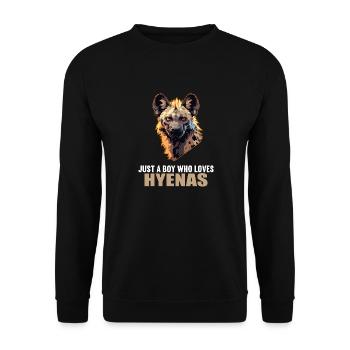 Hyena Hyena - Unisex Sweatshirt - black - Front - Alina (178cm) & Michal (187cm)