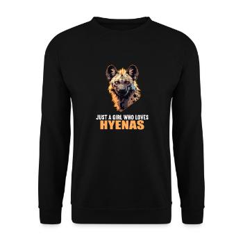 Hyena Hyena - Unisex Sweatshirt - black - Front - Alina (178cm) & Michal (187cm)