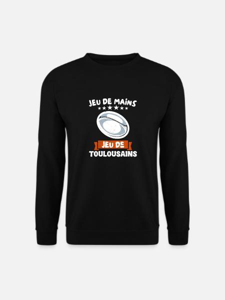 Toulouse Supporter Sport Jeu De Mains Jeu De - Sweat-shirt Unisexe - noir