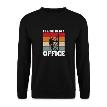 Industriekletterer Tower Climber Industrieklettern - Unisex Pullover - Schwarz - Vorne - Alina (178cm) & Michal (187cm)