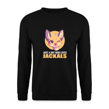 Schakale Schakal - Unisex Pullover - Schwarz - Vorne - Alina (178cm) & Michal (187cm)