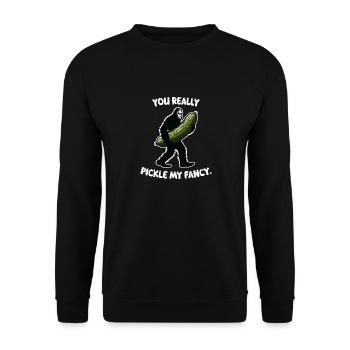 Vous me plaisez vraiment. Aneth Bigfoot Sasquatch - Sweat-shirt Unisexe - noir - Devant - Alina (178cm) & Michal (187cm)