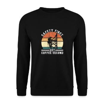 Industrial Climbers Tower Climbers Industrial Climbing - Unisex Sweatshirt - black - Front - Alina (178cm) & Michal (187cm)