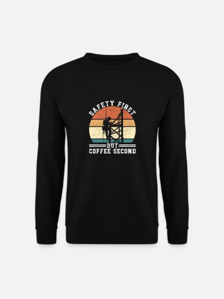 Industriekletterer Tower Climber Industrieklettern - Unisex Pullover - Schwarz