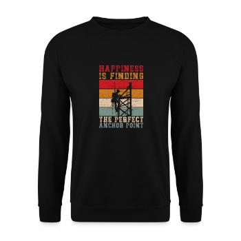 Industriekletterer Tower Climber Industrieklettern - Unisex Pullover - Schwarz - Vorne - Alina (178cm) & Michal (187cm)