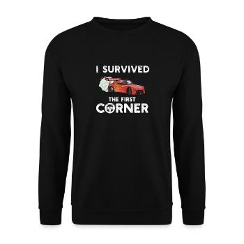 Simracer Esports Enthusiast Sim Racing - Unisex Pullover - Schwarz - Vorne - Alina (178cm) & Michal (187cm)