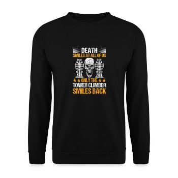 Industrial Climbers Tower Climbers Industrial Climbing - Unisex Sweatshirt - black - Front - Alina (178cm) & Michal (187cm)