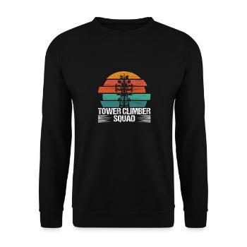 Industrial Climbers Tower Climbers Industrial Climbing - Unisex Sweatshirt - black - Front - Alina (178cm) & Michal (187cm)