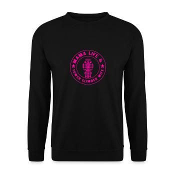 Industriekletterer Tower Climber Industrieklettern - Unisex Pullover - Schwarz - Vorne - Alina (178cm) & Michal (187cm)