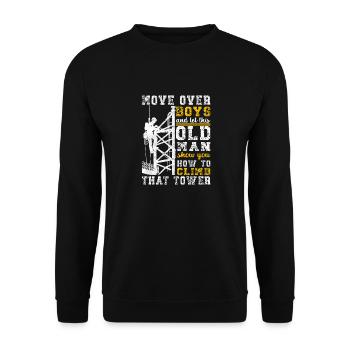 Industrial Climbers Tower Climbers Industrial Climbing - Unisex Sweatshirt - black - Front - Alina (178cm) & Michal (187cm)