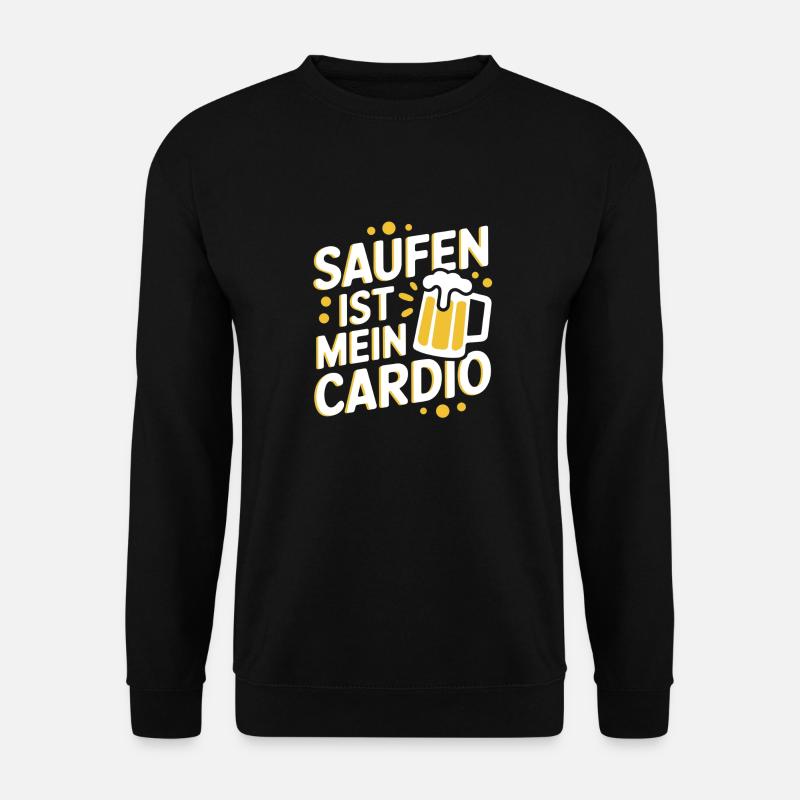 Boire est mon cardio - Sweat-shirt Unisexe - noir