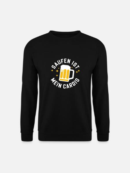 Drinking is my cardio - Unisex Sweatshirt - black