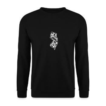 New Hampshire Imprimé floral États-Unis État américain - Sweat-shirt Unisexe - noir - Devant - Alina (178cm) & Michal (187cm)