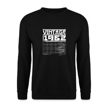 Samurai Legacy Geboren 1962 - 63. Drachengeist - Unisex Pullover - Schwarz - Vorne - Alina (178cm) & Michal (187cm)