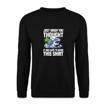Just When You Thought It Was Safe - Unisex Pullover - Schwarz - Vorne - Alina (178cm) & Michal (187cm)