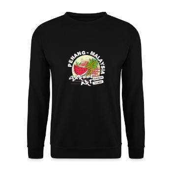 Penang Reisender Asian - Unisex Pullover - Schwarz - Vorne - Alina (178cm) & Michal (187cm)