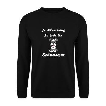 Schnauzer - Unisex Pullover - Schwarz - Vorne - Alina (178cm) & Michal (187cm)