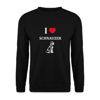 Schnauzer - Unisex Pullover - Schwarz - Vorne - Alina (178cm) & Michal (187cm)