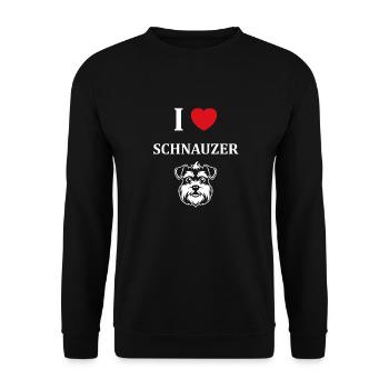 Schnauzer - Unisex Pullover - Schwarz - Vorne - Alina (178cm) & Michal (187cm)