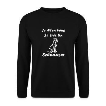 Schnauzer - Unisex Pullover - Schwarz - Vorne - Alina (178cm) & Michal (187cm)