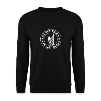 Industrial Climbers Tower Climbers Industrial Climbing - Unisex Sweatshirt - black - Front - Alina (178cm) & Michal (187cm)