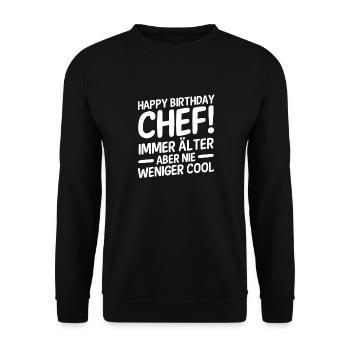 , Group Leader, Team Leader, Supervisor - Unisex Sweatshirt - black - Front - Alina (178cm) & Michal (187cm)