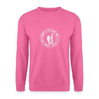 Industriekletterer Tower Climber Industrieklettern - Unisex Pullover - Pink - Vorne