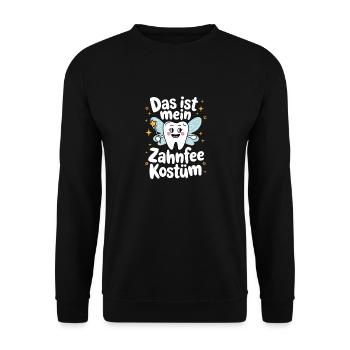C’est mon costume de fée des dents - Carnaval Carnaval - Sweat-shirt Unisexe - noir - Devant - Alina (178cm) & Michal (187cm)