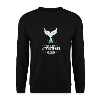 C’est mon costume de sirène - Sweat-shirt Unisexe - noir - Devant - Alina (178cm) & Michal (187cm)