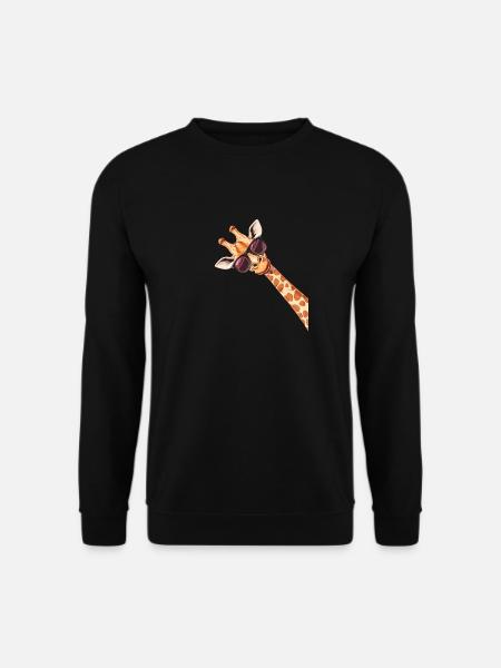 Sjove giraf solbriller - Unisex sweater - sort