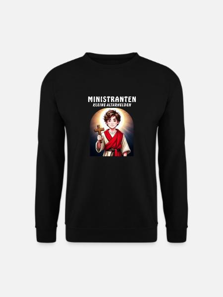 MINISTRANTEN KLEINE ALTARHELDEN - Unisex Pullover - Schwarz