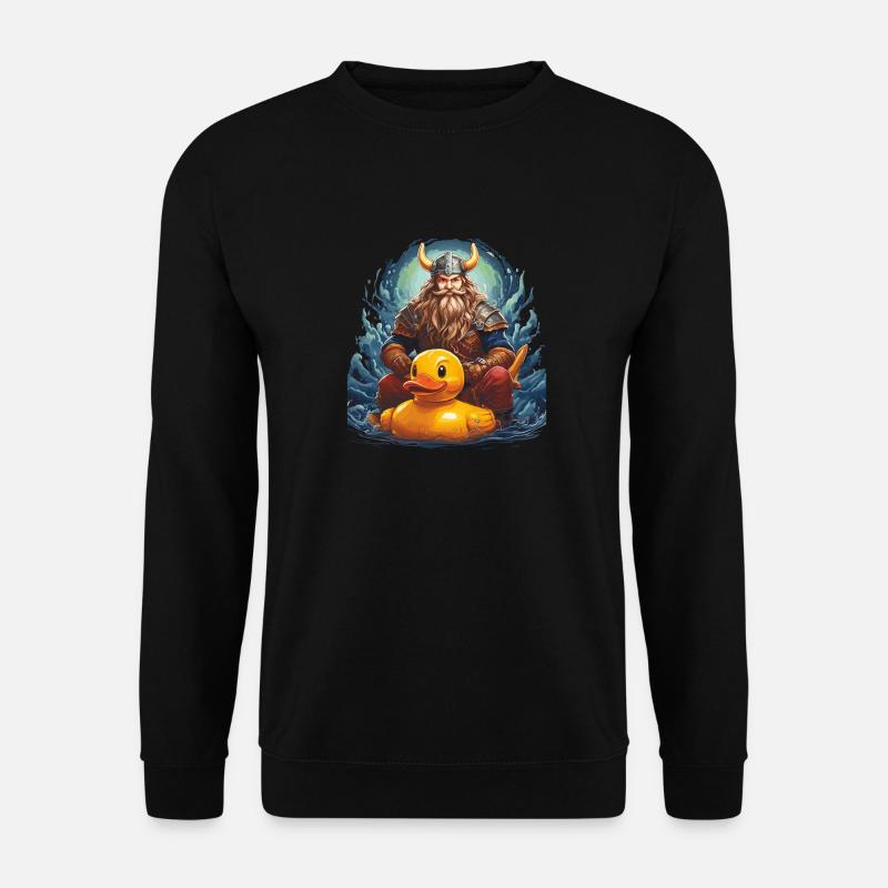 WIKINGER ENTE - Unisex Pullover - Schwarz