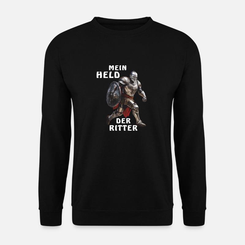 MEIN HELD DER RITTER - Unisex Pullover - Schwarz