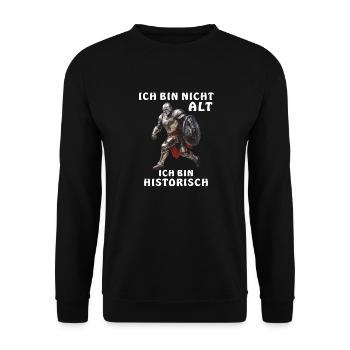 RITTER NICHT ALT HISTORISCH - Unisex Pullover - Schwarz - Vorne - Alina (178cm) & Michal (187cm)