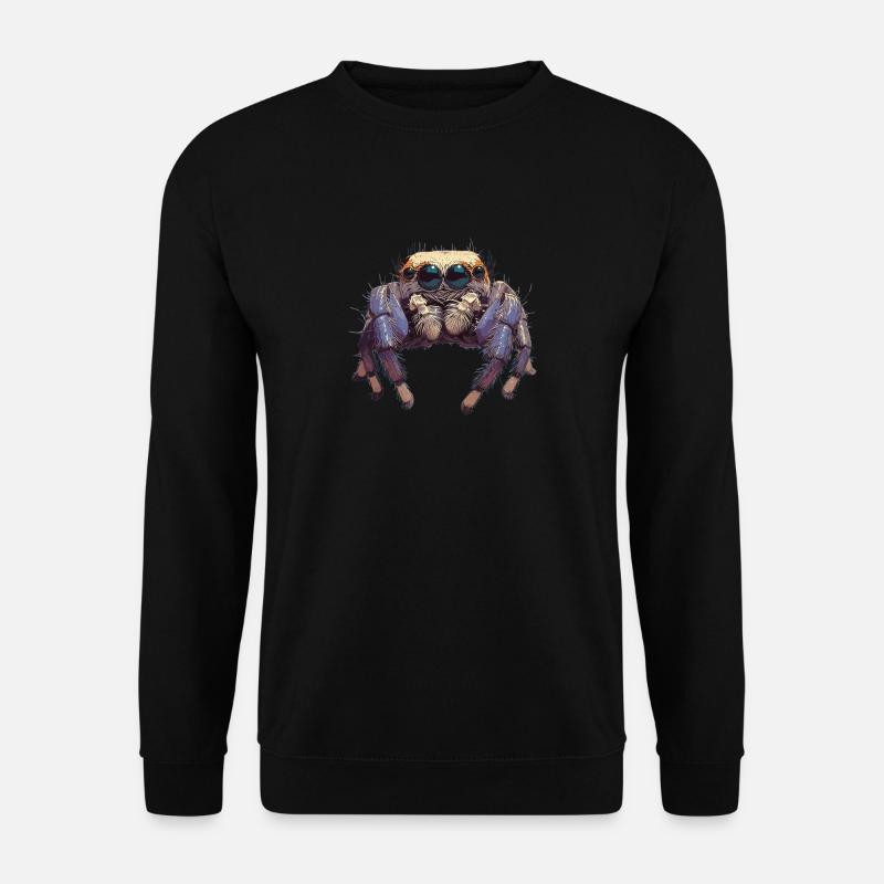 Jumping Spider Springspinnen Springspinne - Unisex Sweatshirt - black