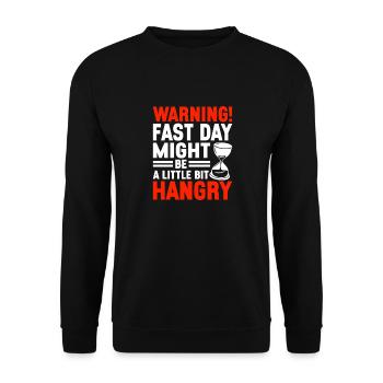 Intermittent fasting Intermittent fasting - Unisex Sweatshirt - black - Front - Alina (178cm) & Michal (187cm)