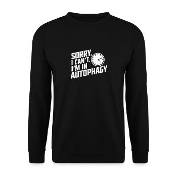 Intermittent fasting Intermittent fasting - Unisex Sweatshirt - black - Front - Alina (178cm) & Michal (187cm)
