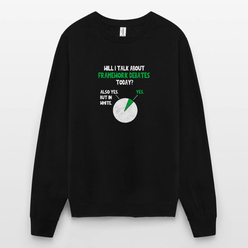 Frameworks Coder Web Developer Programmer Will I Unisex Sweatshirt