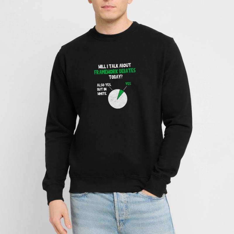 Frameworks Coder Web Developer Programmer Will I Unisex Sweatshirt
