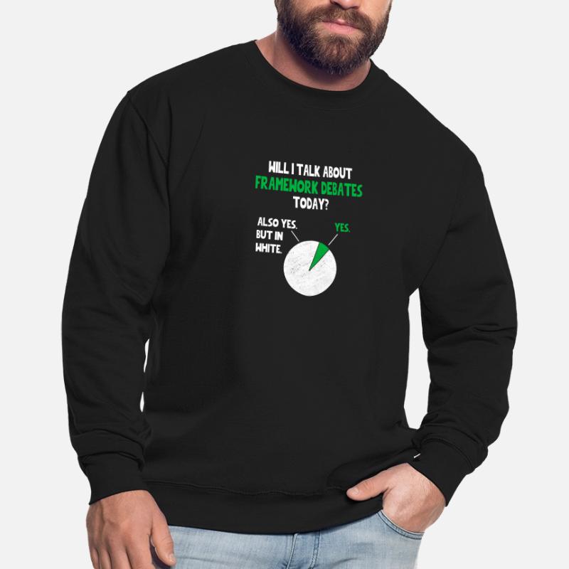 Frameworks Coder Web Developer Programmer Will I Unisex Sweatshirt