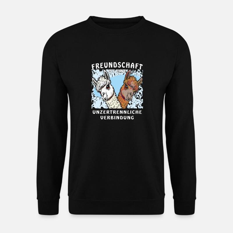 ALPACA FRIENDSHIP INSEPARABLE - Unisex Sweatshirt - black